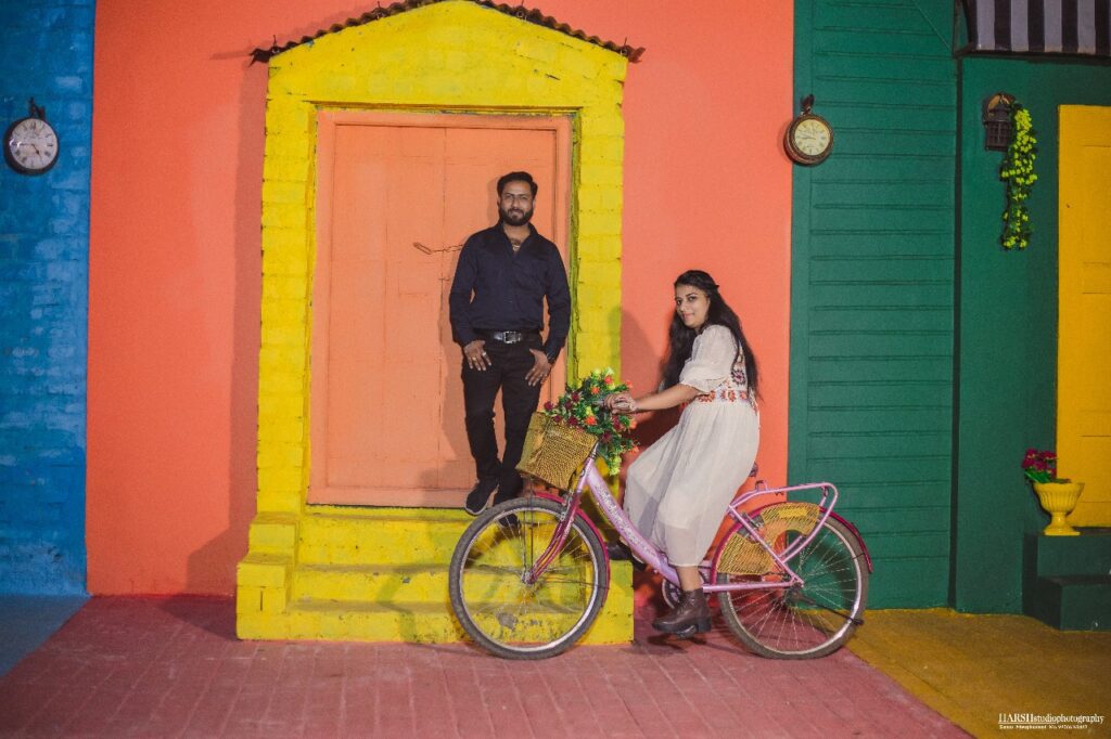 Dreamy pre-wedding moment at Film City Indore by Harsh Studio Photography