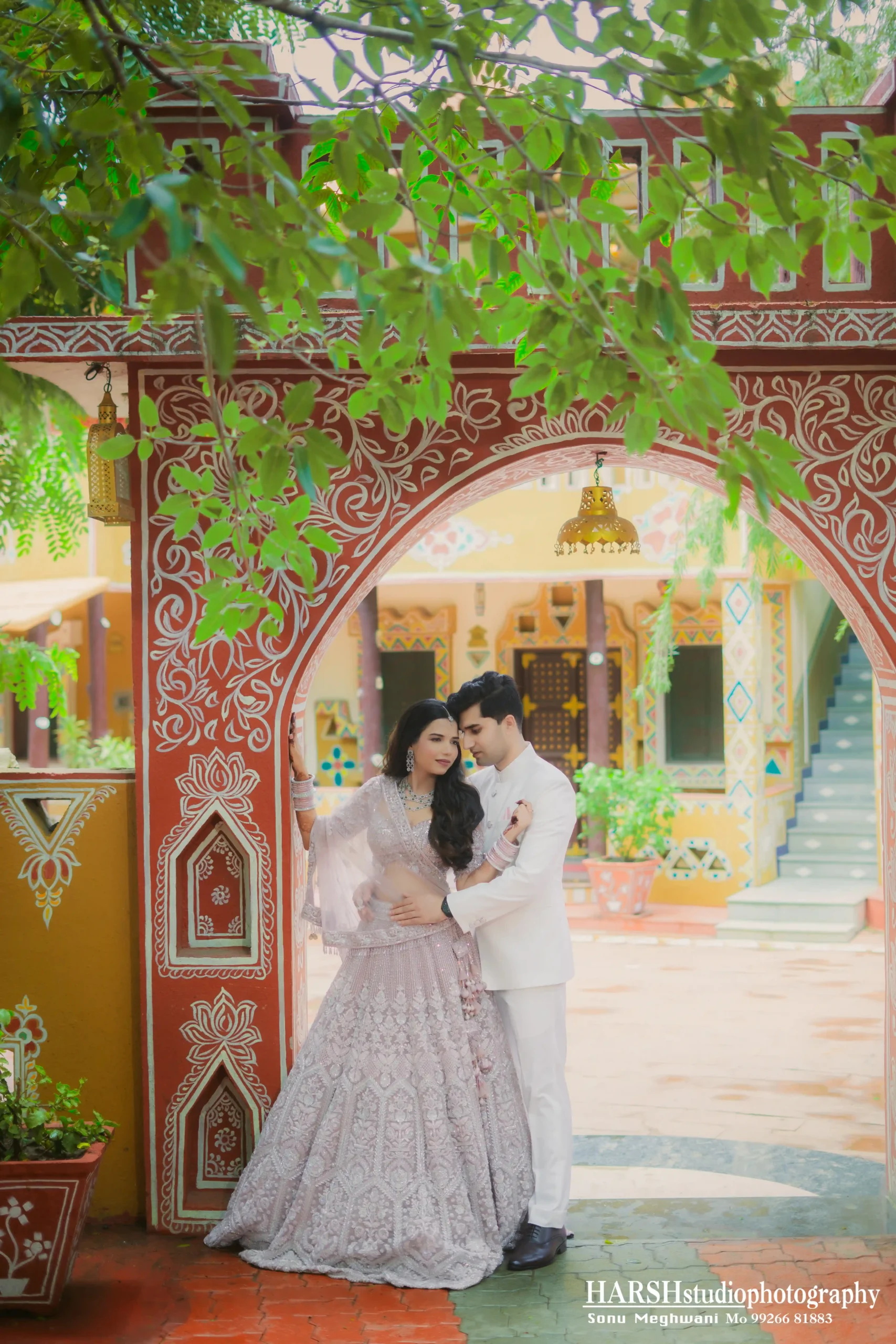 Engagement photographer in Indore capturing beautiful ring ceremony and sagai moments with creative storytelling by Harsh Studio Photography.